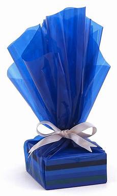 Blue Cellophane Wrap