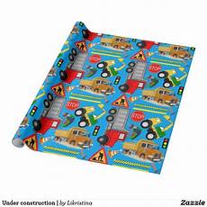 Construction Wrapping Paper