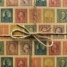 Postage Wrapping Paper