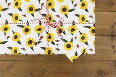 Sunflower Wrapping Paper